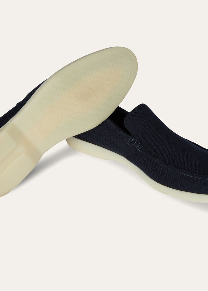 L0r0 P1ana Summer Walk Knitted Navy Blue For Men FAM1581