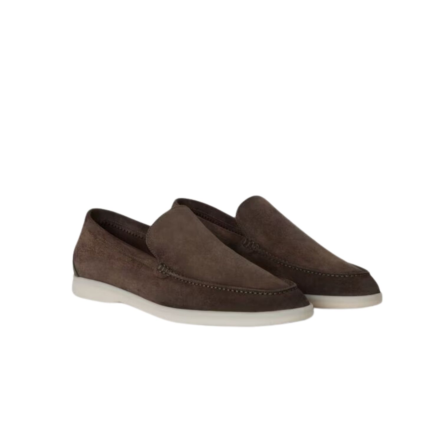 L0r0 P1ana Summer Walk Loafers Brown For Men FAI3276