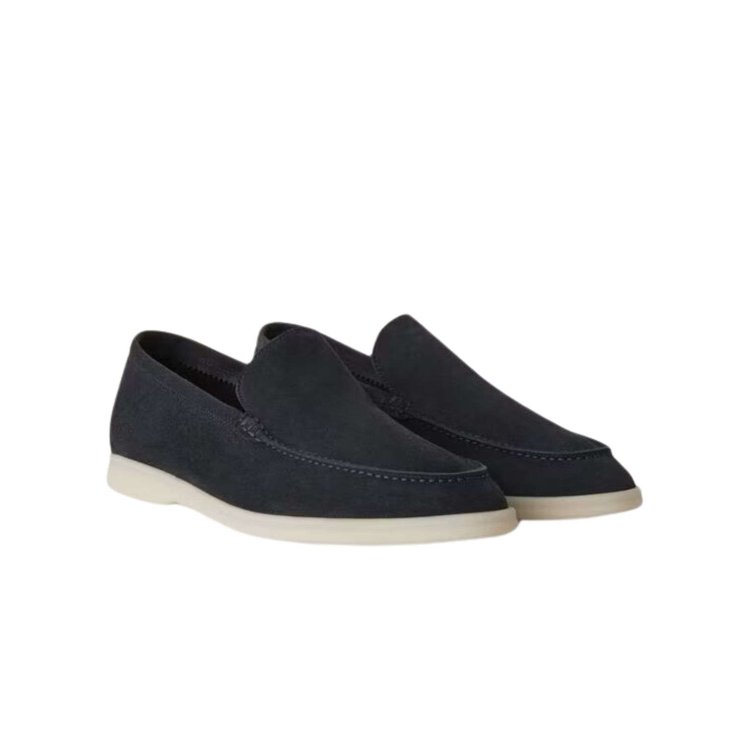 L0r0 P1ana Summer Walk Loafers Dark Blue For Men FAI3276