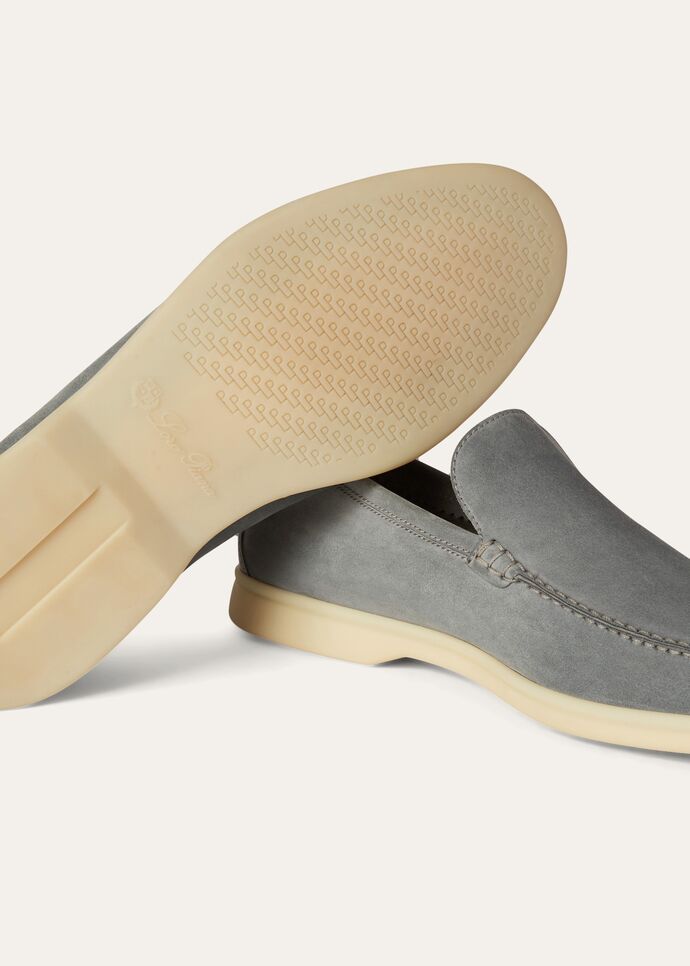 L0r0 P1ana Summer Walk Loafers Grey For Men FAI3276