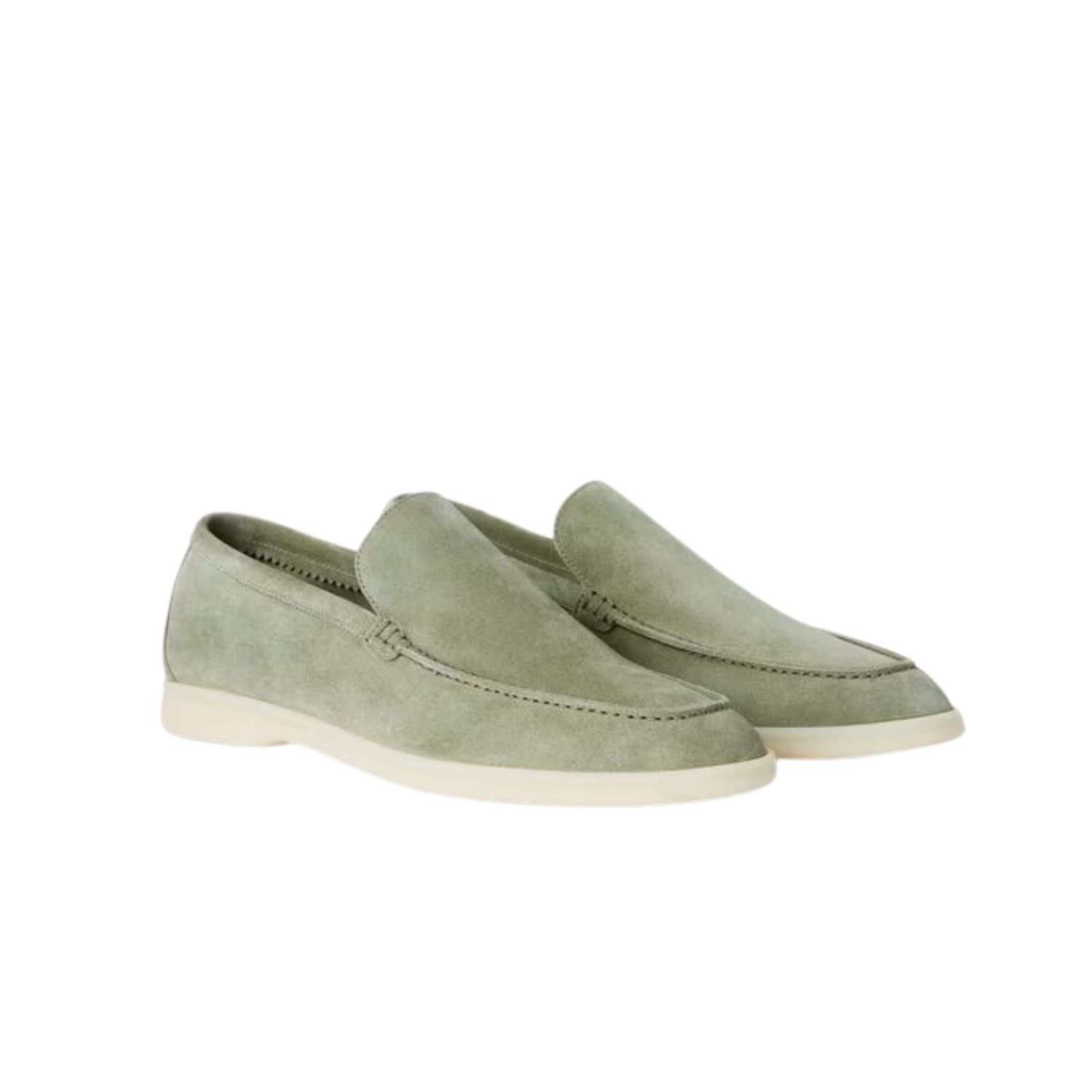 L0r0 P1ana Summer Walk Loafers Green For Men FAI3276
