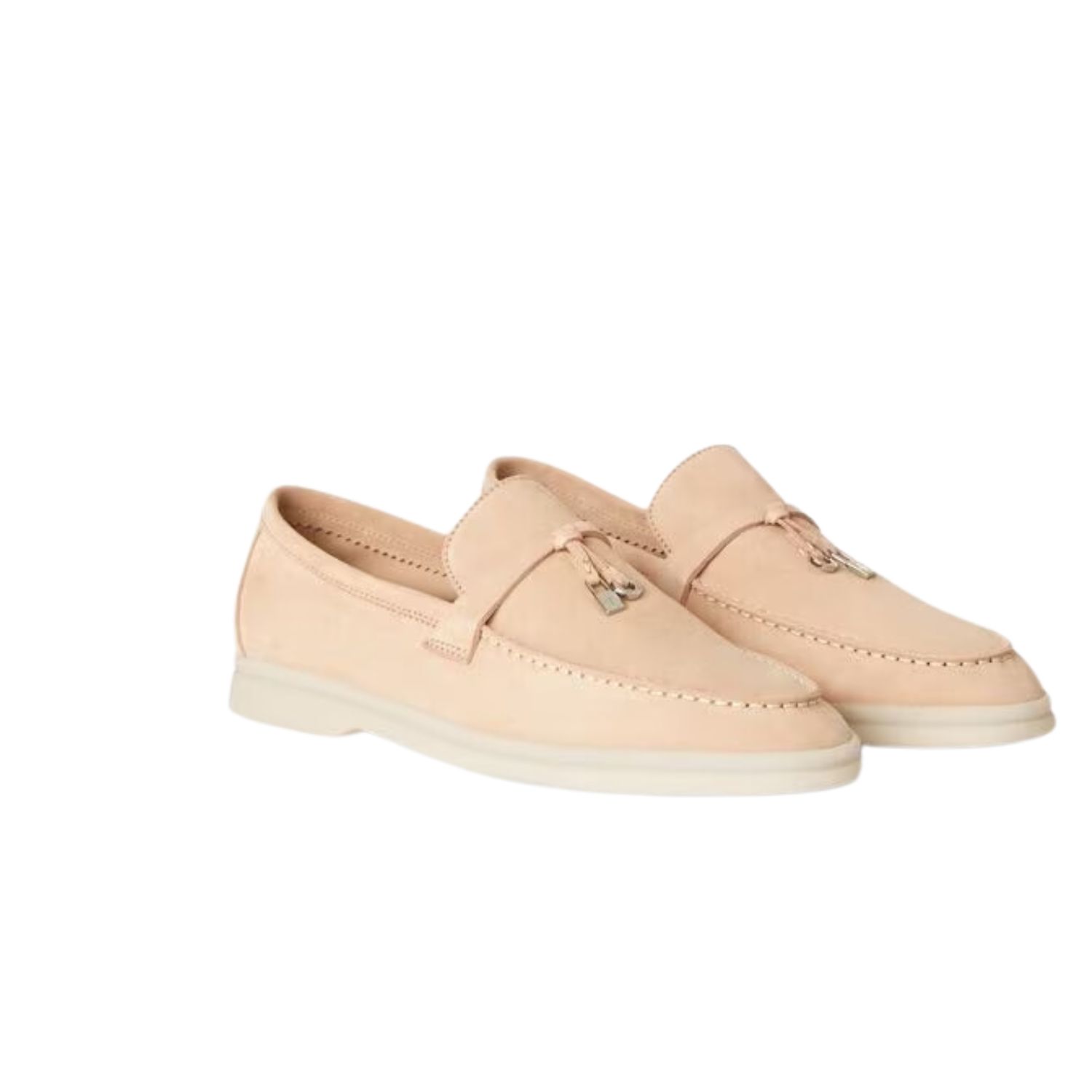 L0r0 P1ana Summer Charms Walk Loafers Pink Sand For Women – FAE5444 3873