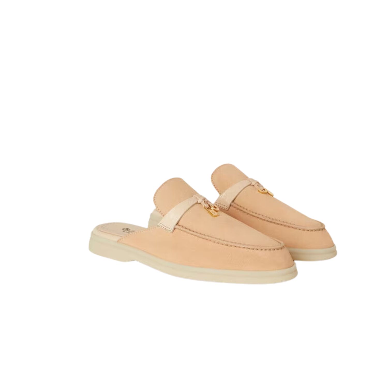 L0r0 P1ana Nautical Charms Walk Babouche Loafers Lemon Meringue For Women – FAM5312 20D2