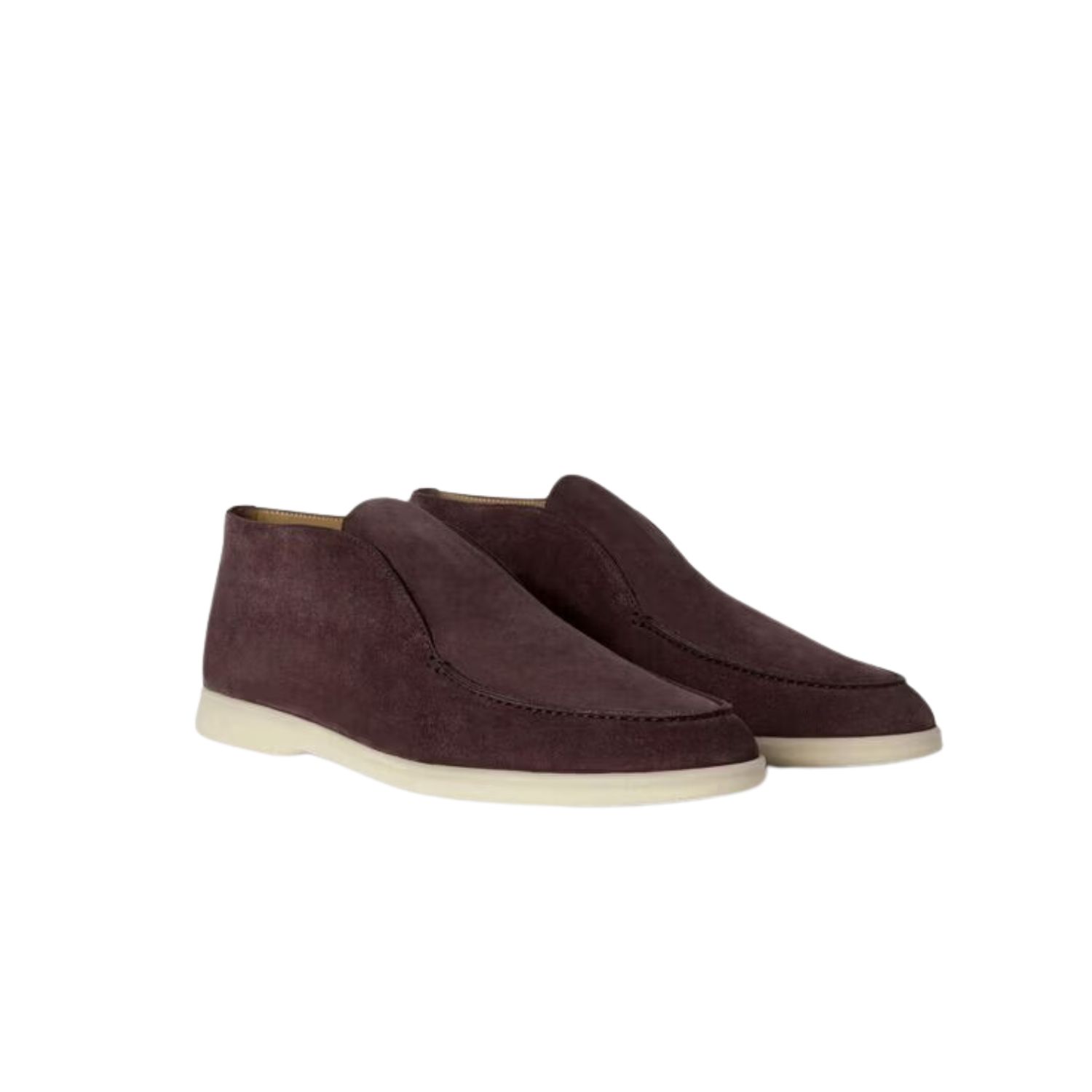 L0r0 P1ana Open Walk Chukka Boots Black For Men FAB4368