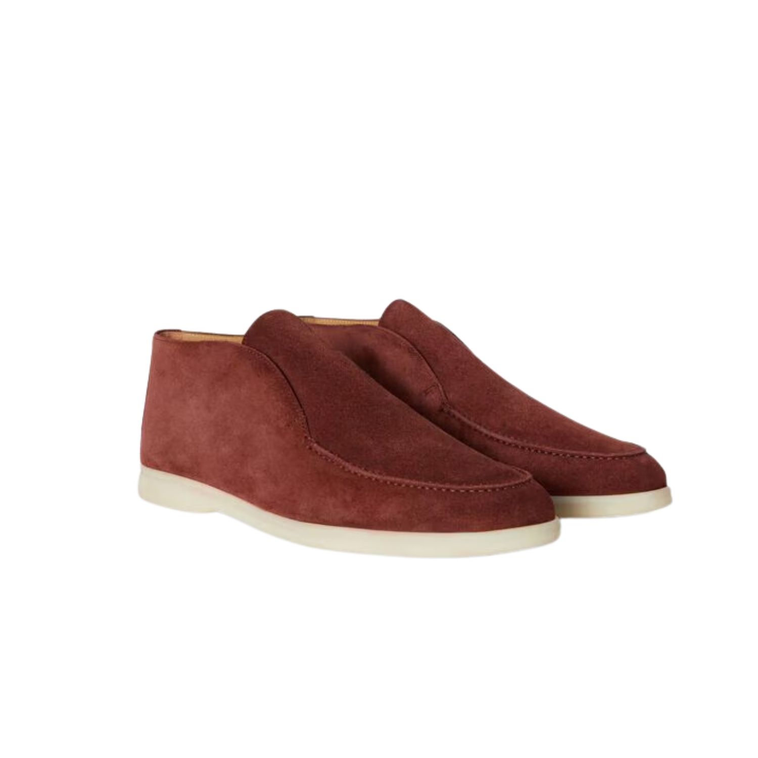 L0r0 P1ana Open Walk Chukka Boots Brown For Men FAB4368