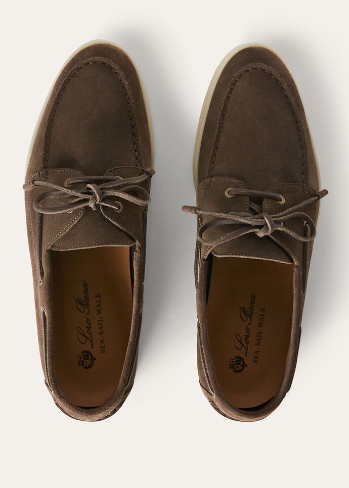L0r0 P1ana Sea-Sail Walk Loafers Brown For Men FAN1317