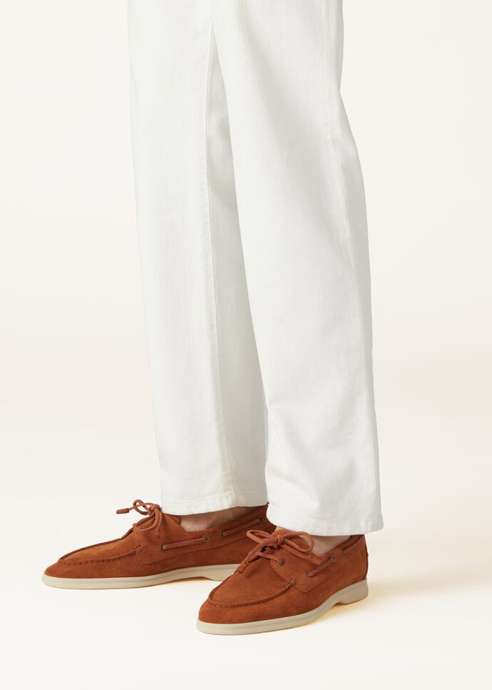 L0r0 P1ana Sea-Sail Walk Loafers Brown For Men FAN1317