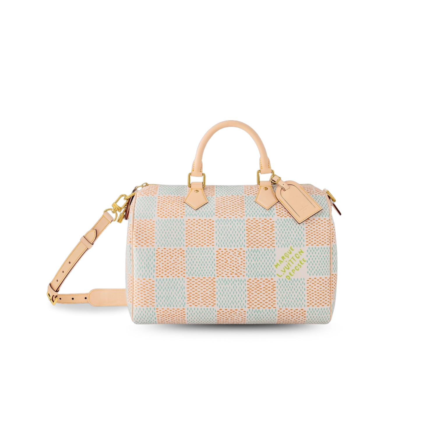 L0vis Vvtt0n Speedy 40 Bandoulière Bag White For Men N40689 15.7in/40cm