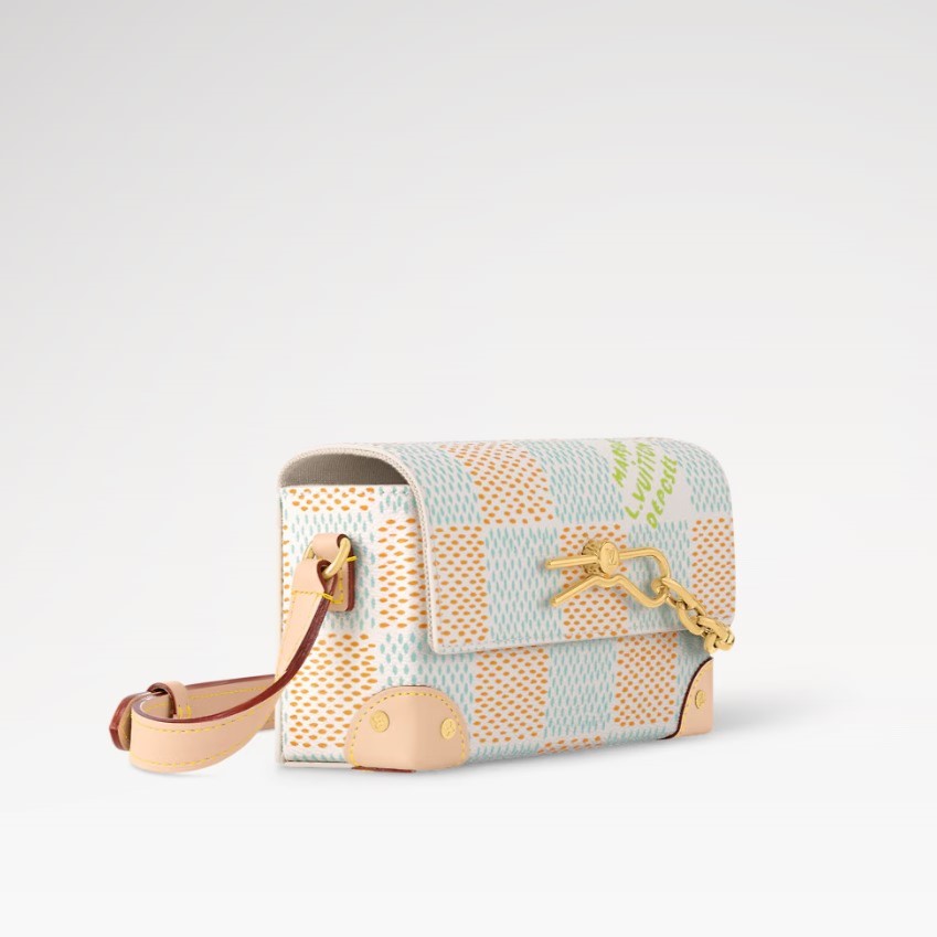 L0vis Vvtt0n Steamer Wearable Wallet Bag White For Men N40674 7.1in/18cm