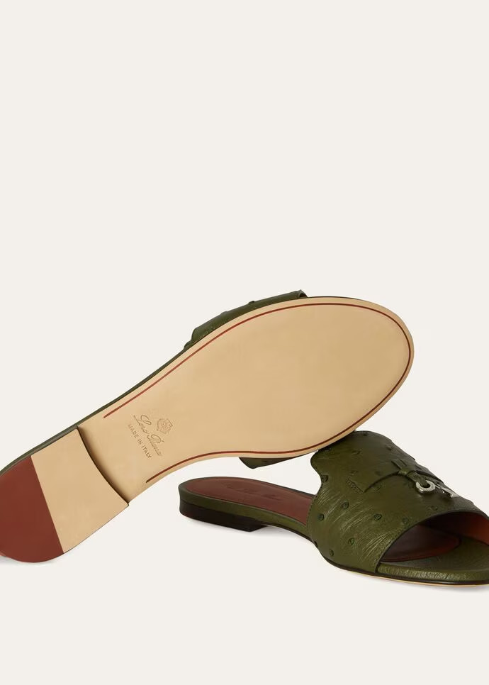 L0r0 P1ana Summer Charms Sandal Dark Lichen Green For Women – FAL0468 50OM