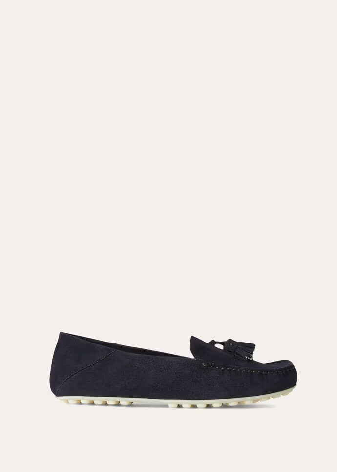 L0r0 P1ana Dot Sole Walk Loafers Navy Blue For Women – FAN0109 W000