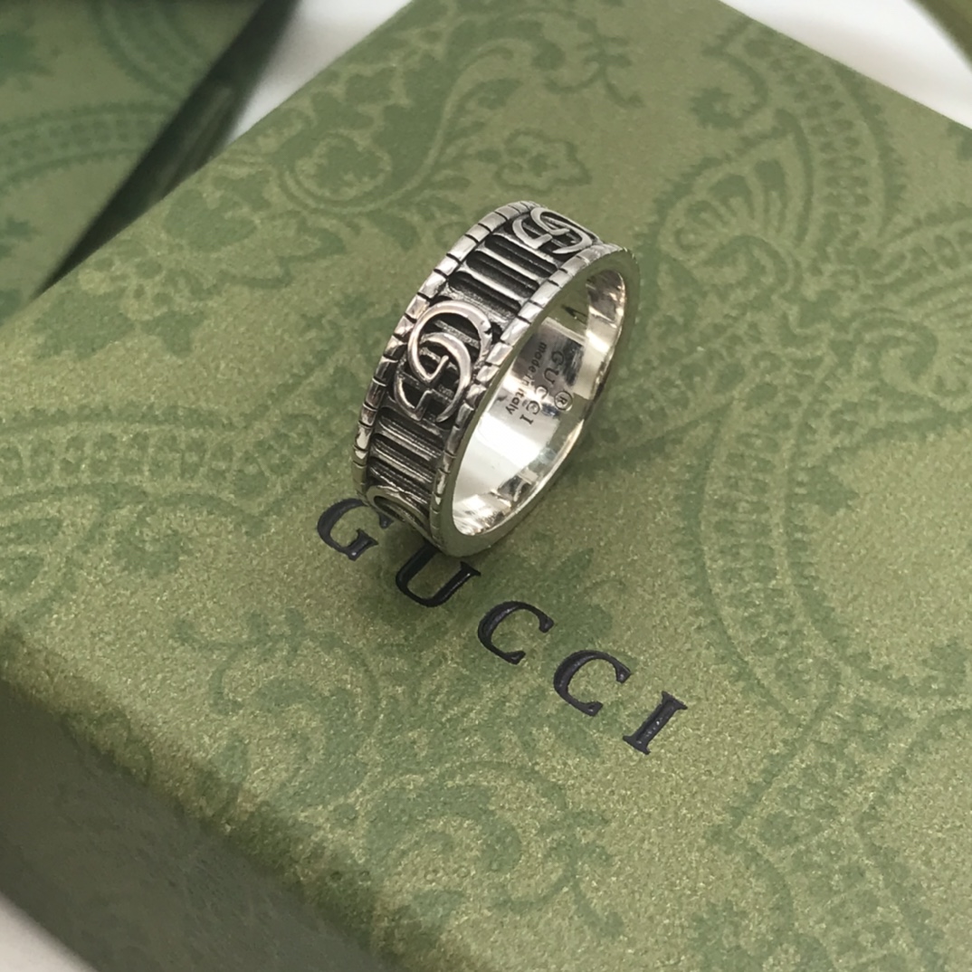 Gvc*1 Double G Ring Silver For Women