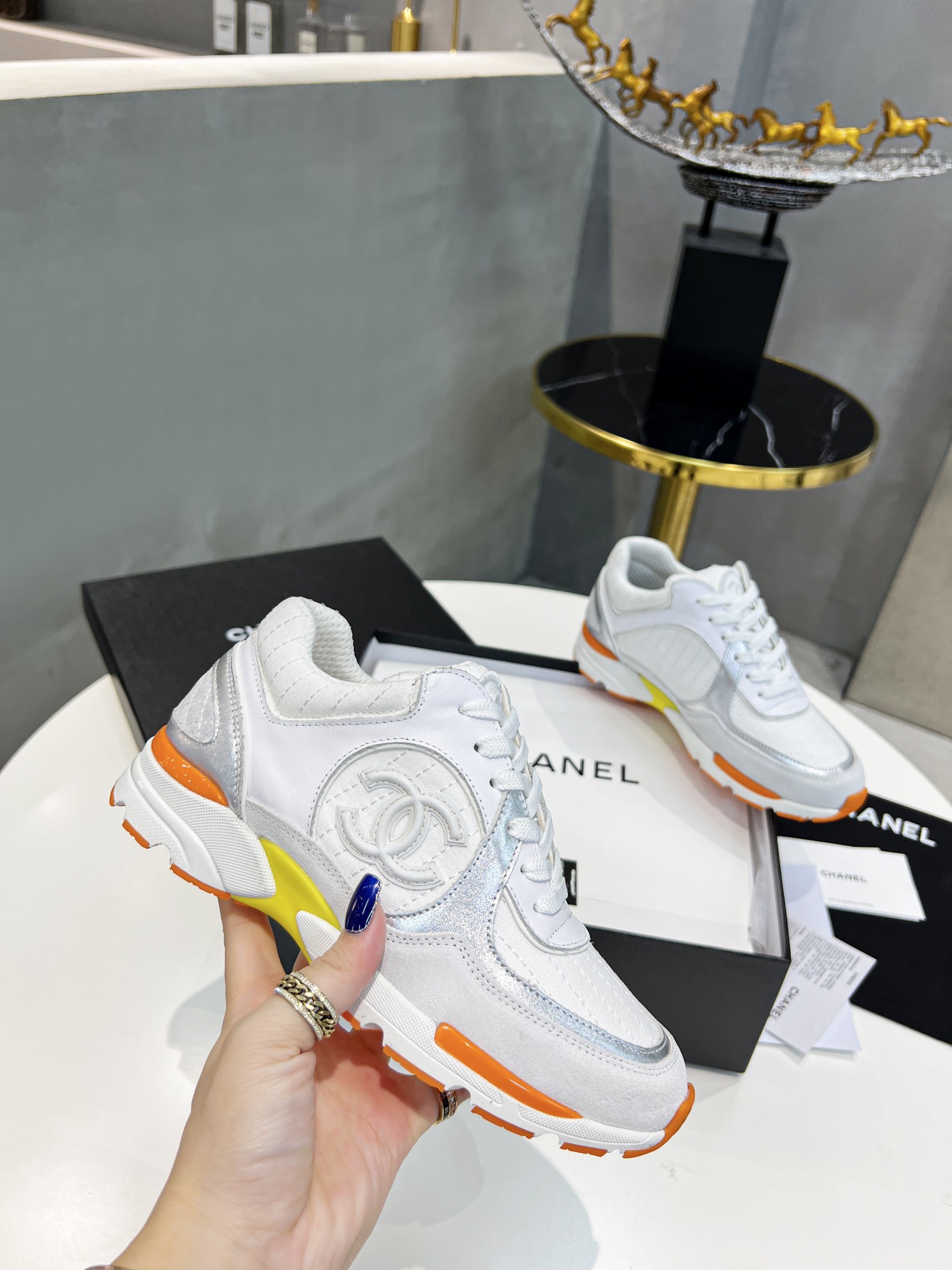 Ch**el Sneakers Grey For Women