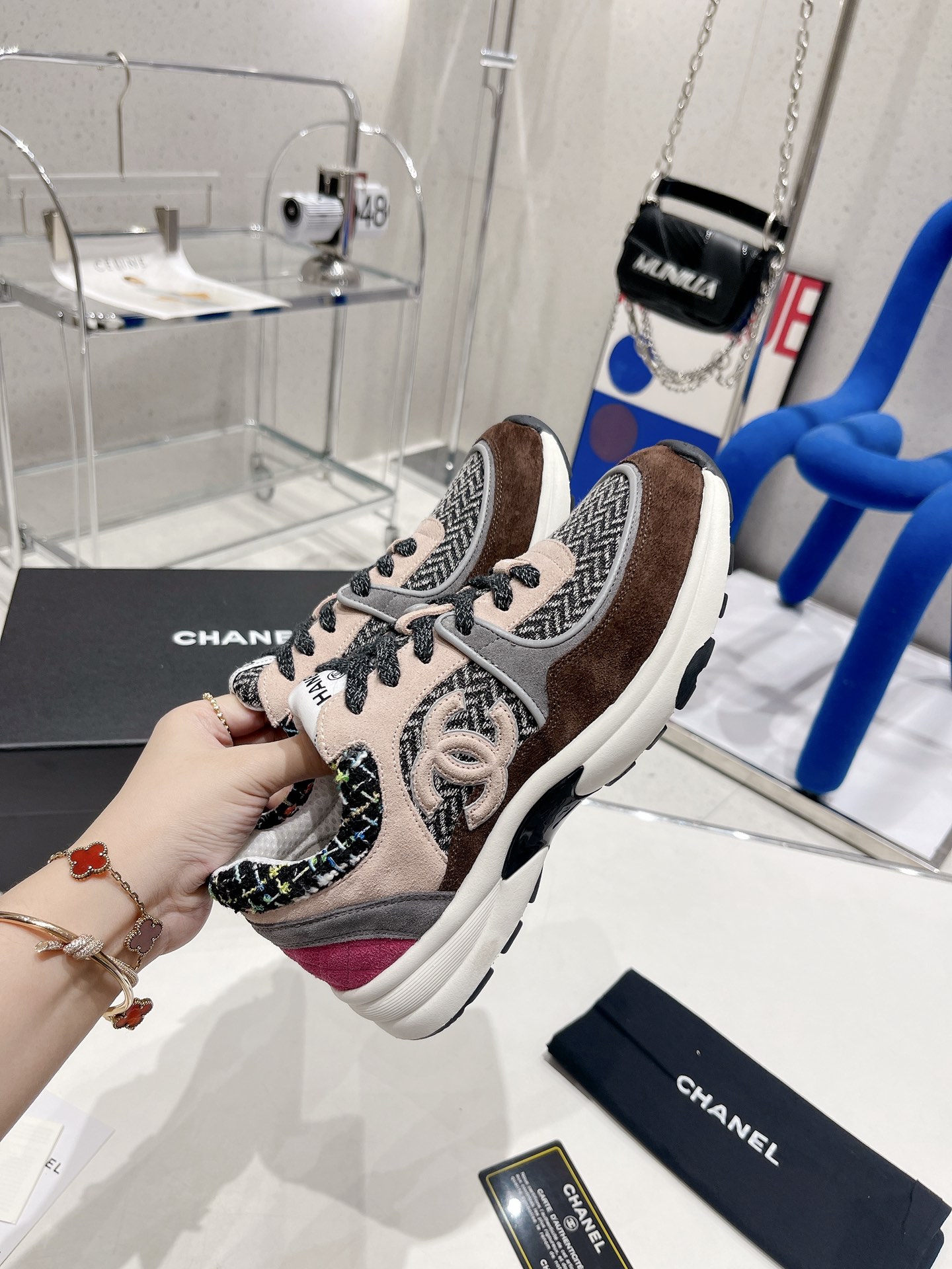 Ch**el Sneakers Grey For Women