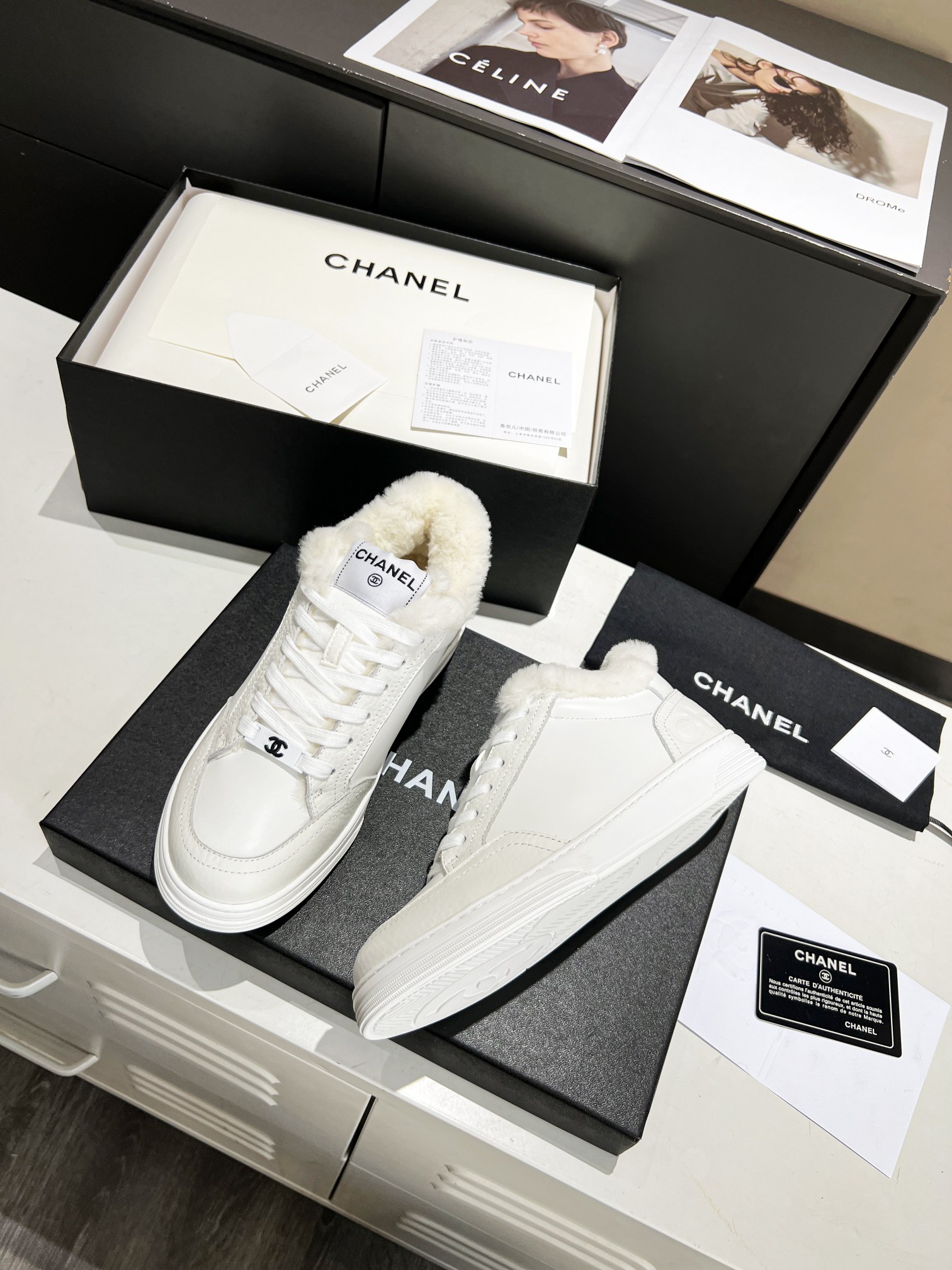 Ch**el Sneakers White For Women