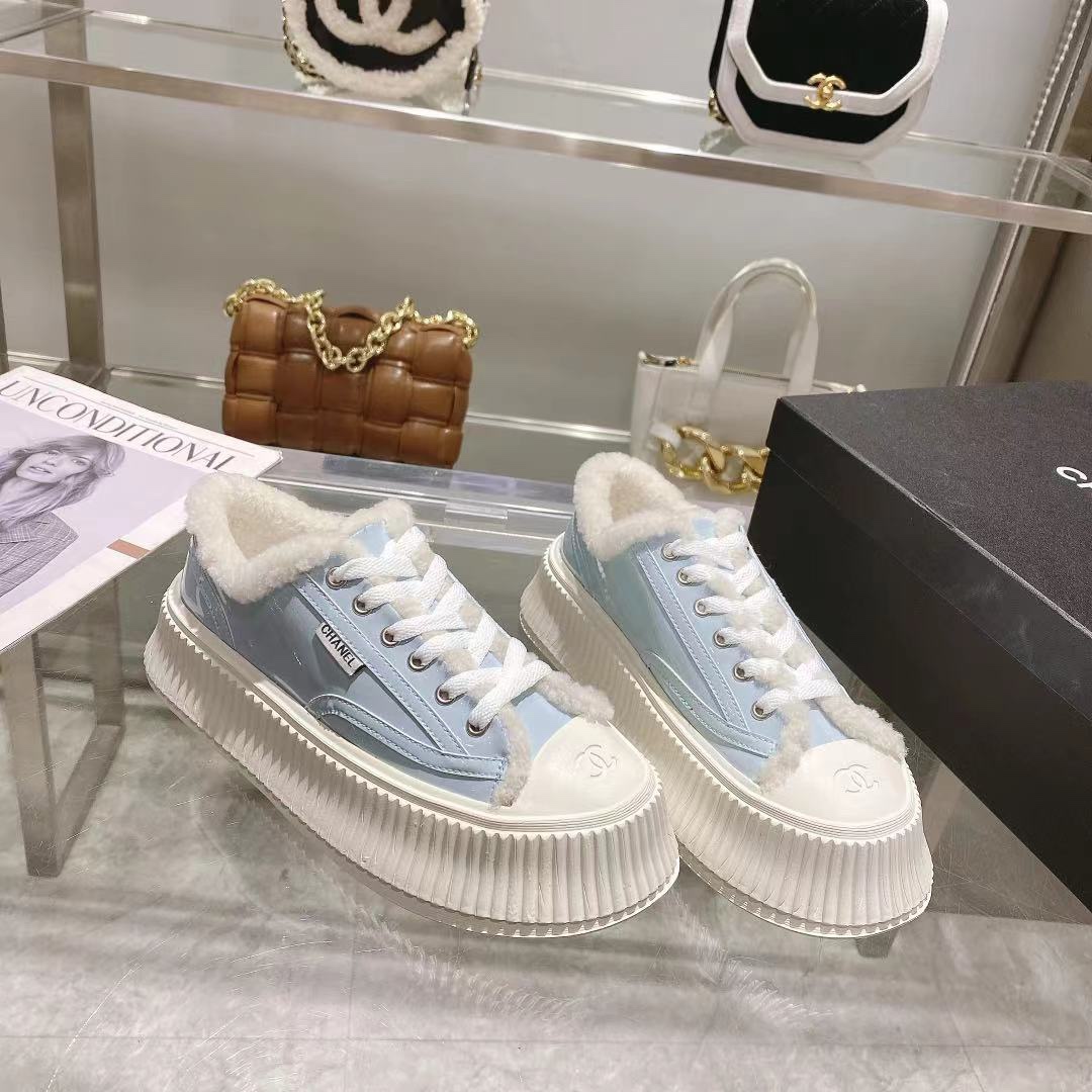 Ch**el Sneakers Blue For Women