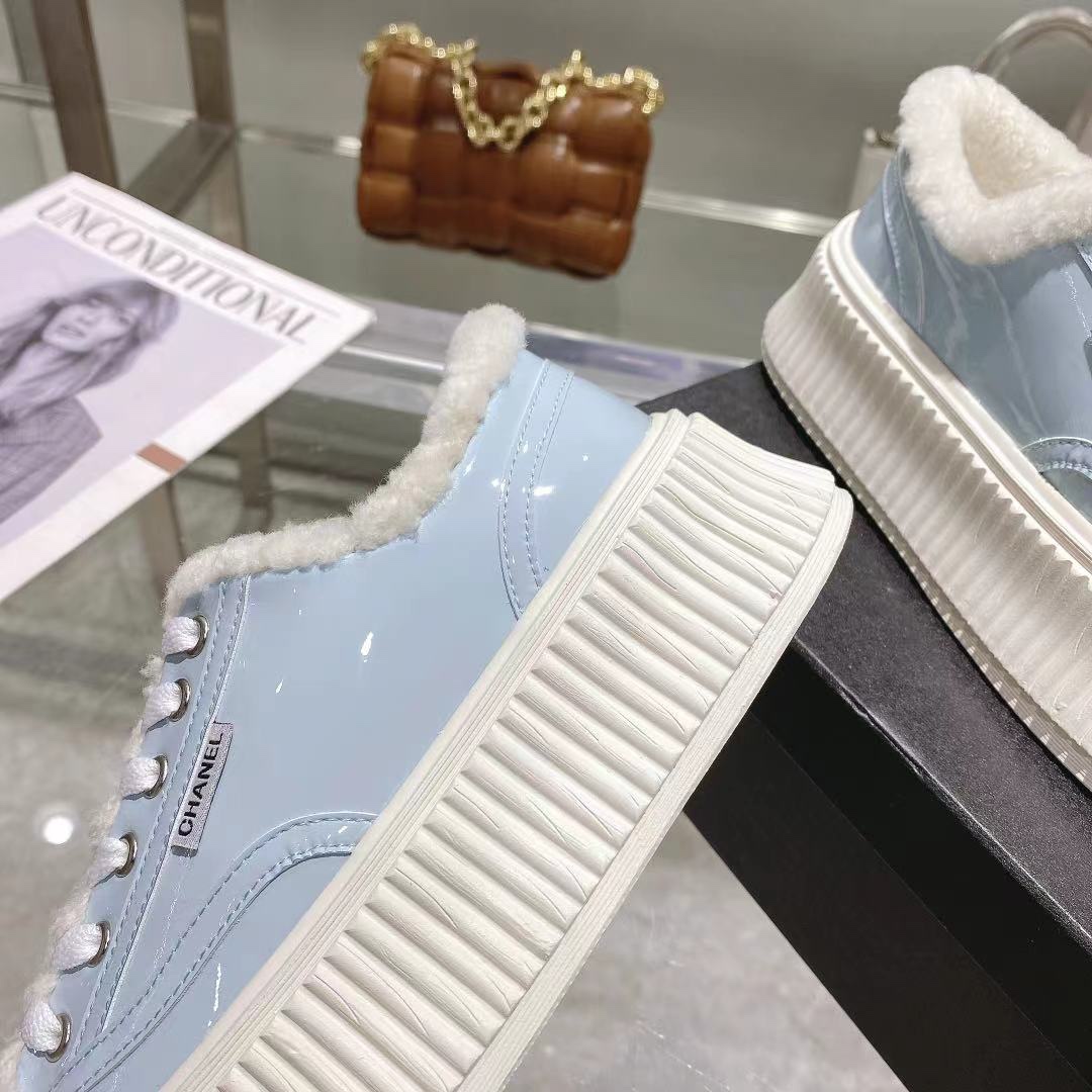 Ch**el Sneakers Blue For Women