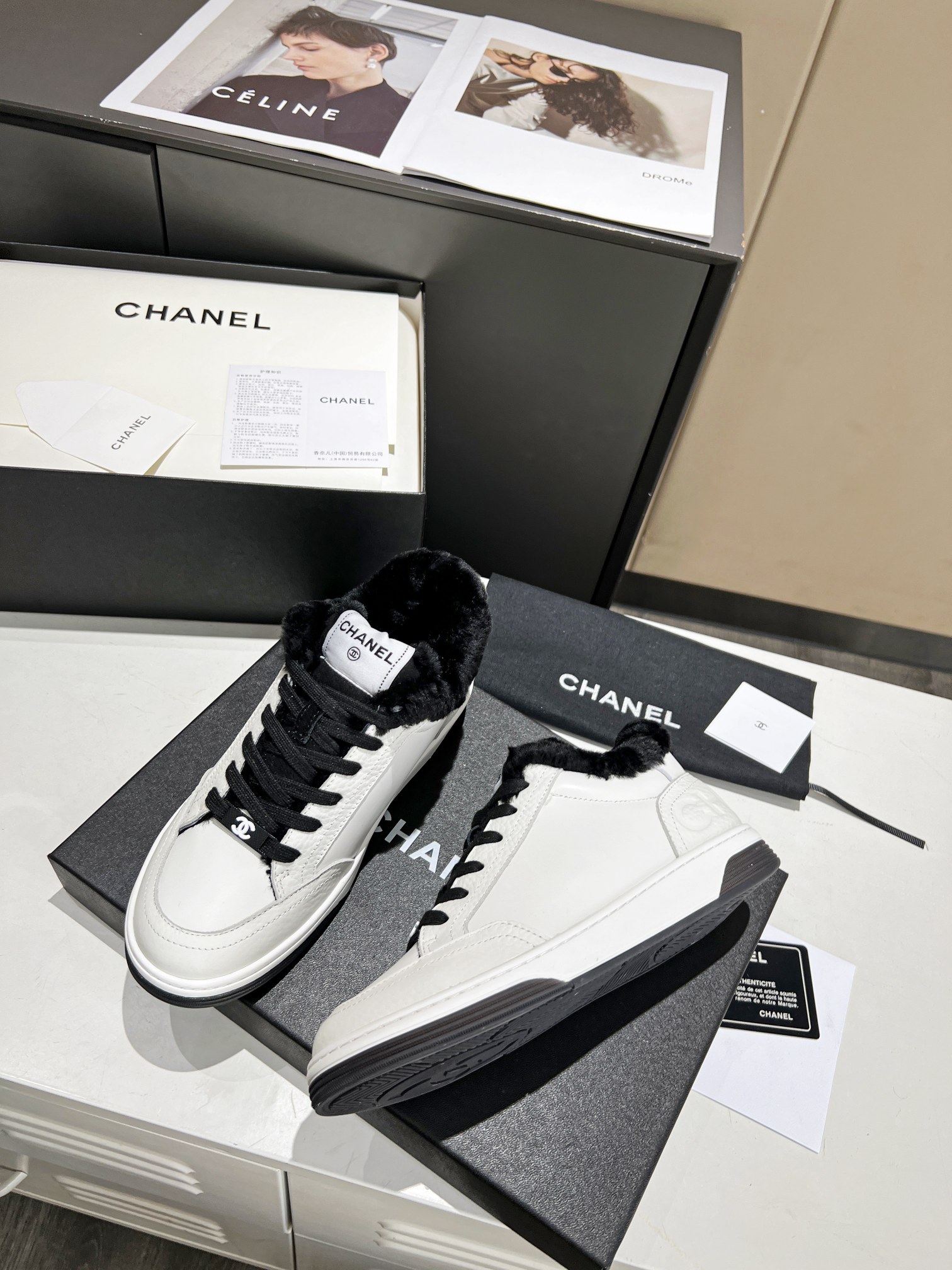 Ch**el Sneakers Black For Women