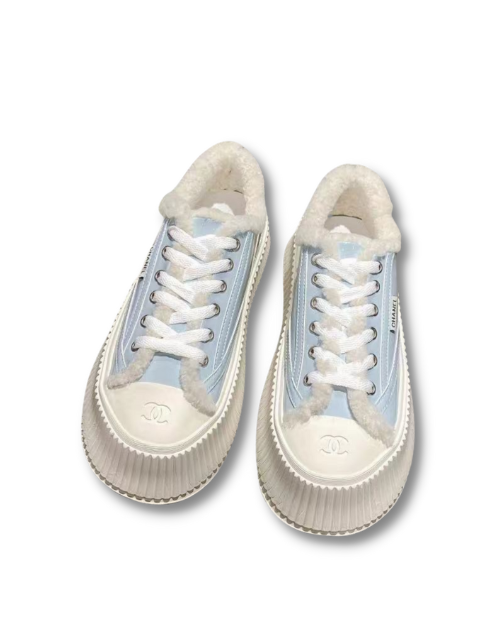 Ch**el Sneakers Blue For Women