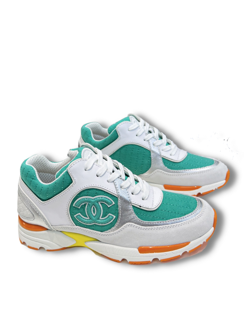 Ch**el Sneakers Green For Women