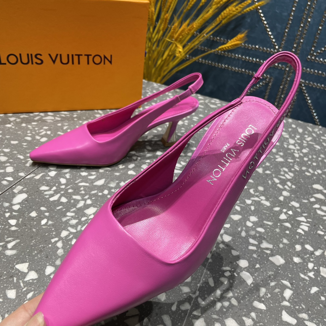 L0vis Vvtt0n Sparkle Slingback Pump Pink For Women