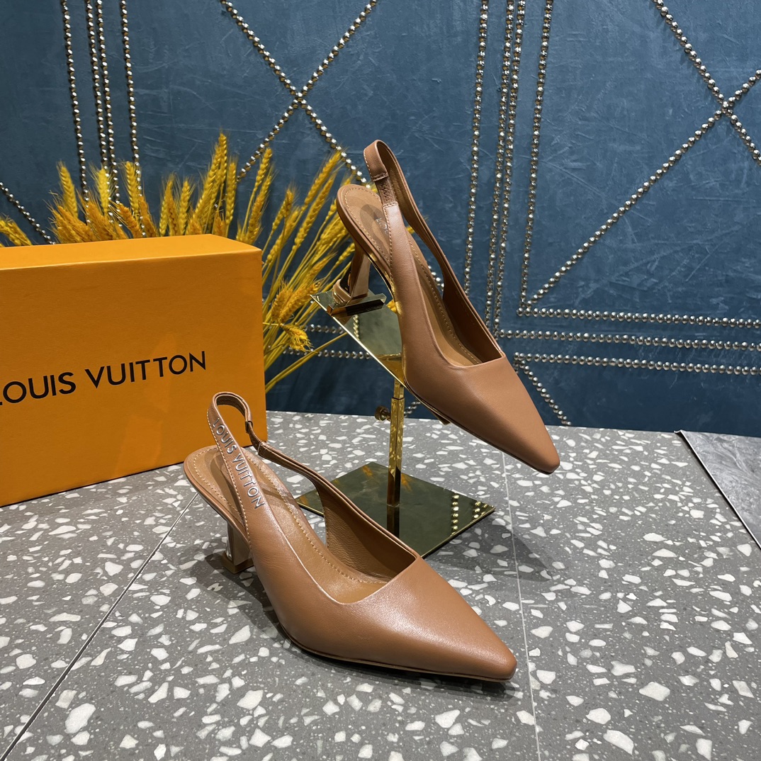 L0vis Vvtt0n Sparkle Slingback Pump Brown For Women