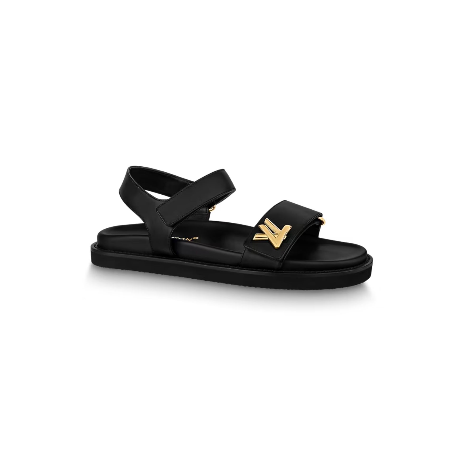 L0vis Vvtt0n Sunset Comfort Flat Sandal Black 1ABW6W