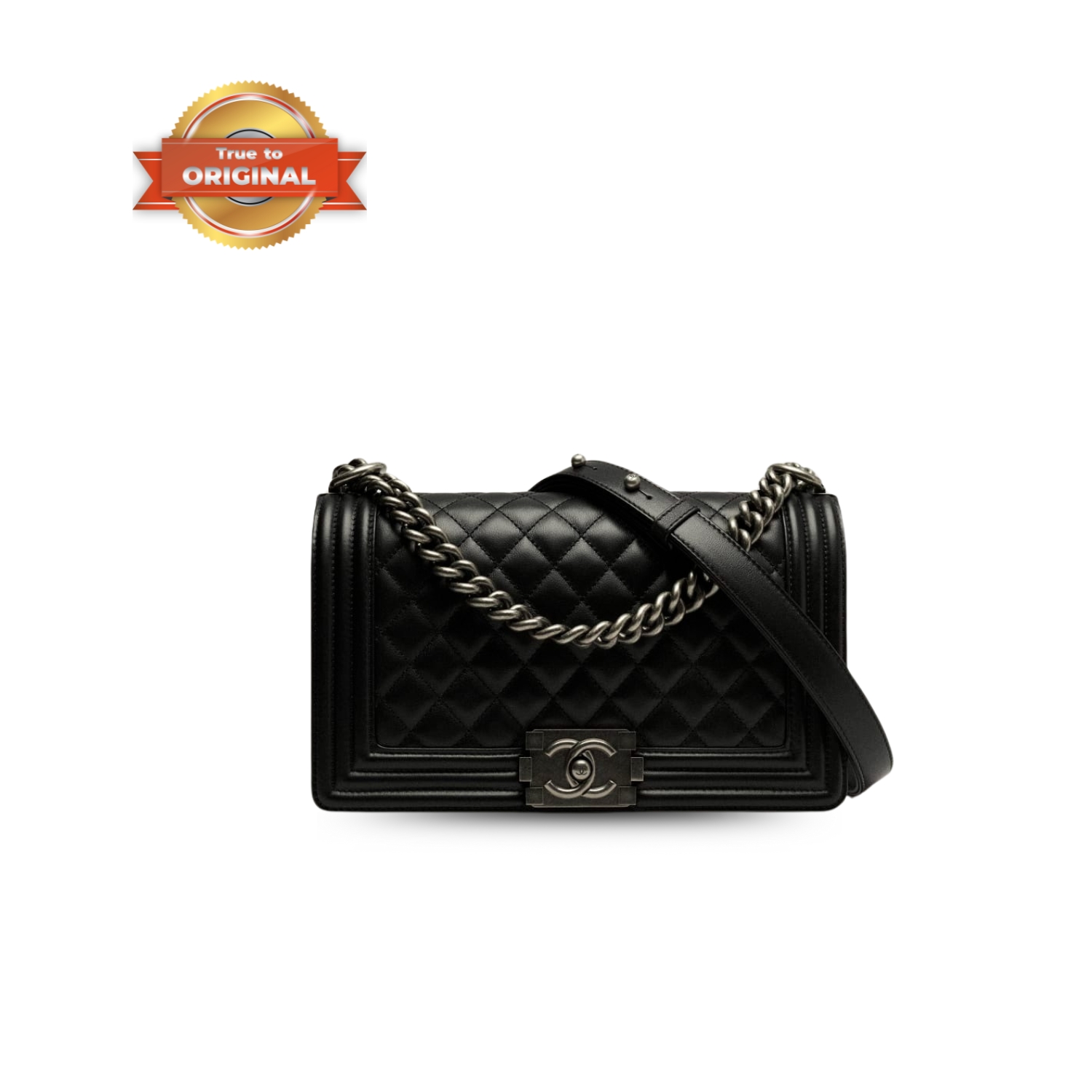 [True-to-ORIGINAL] Ch**el Classic Boy Handbag Black For Women 9.8in/25cm A67086 Y09953 94305