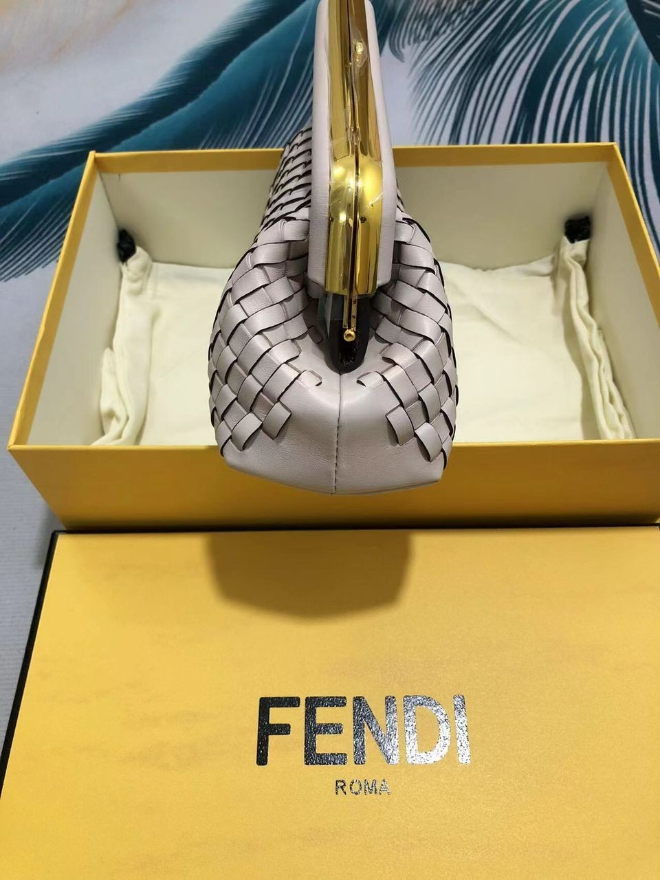 [True-to-ORIGINAL] F**di First Small Bag Pink For Women 10in/26cm