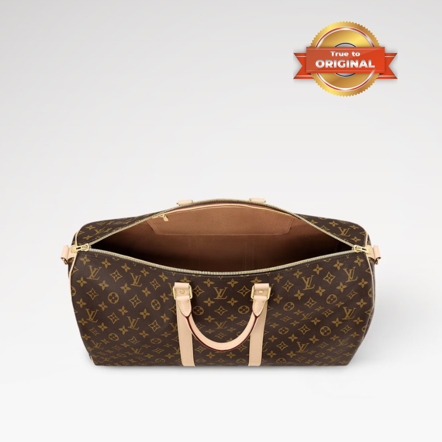[True-to-ORIGINAL] L0vis Vvtt0n Keepall Bandoulière 55 Bag Monogram Canvas Brown 55cm/21.7in M41414