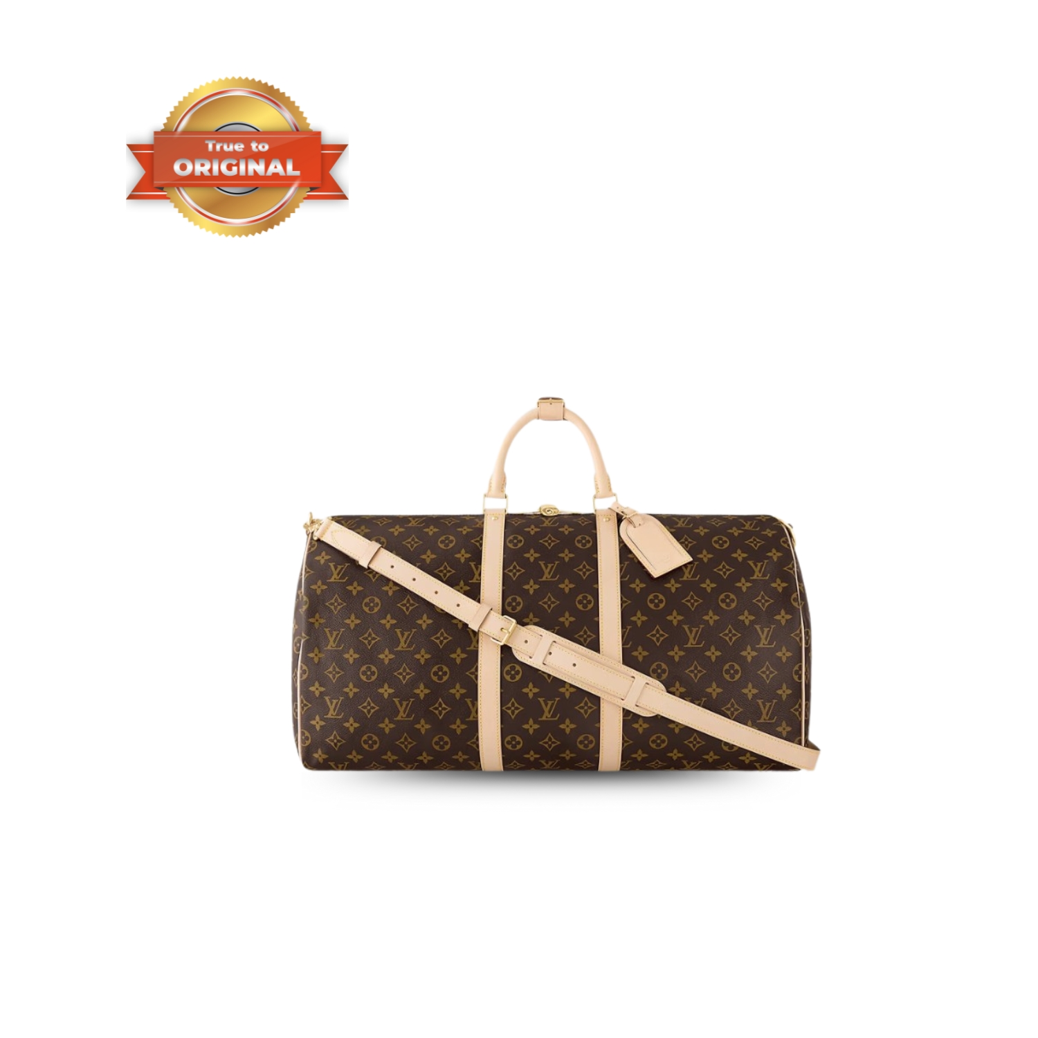 [True-to-ORIGINAL] L0vis Vvtt0n Keepall Bandoulière 55 Bag Monogram Canvas Brown 55cm/21.7in M41414