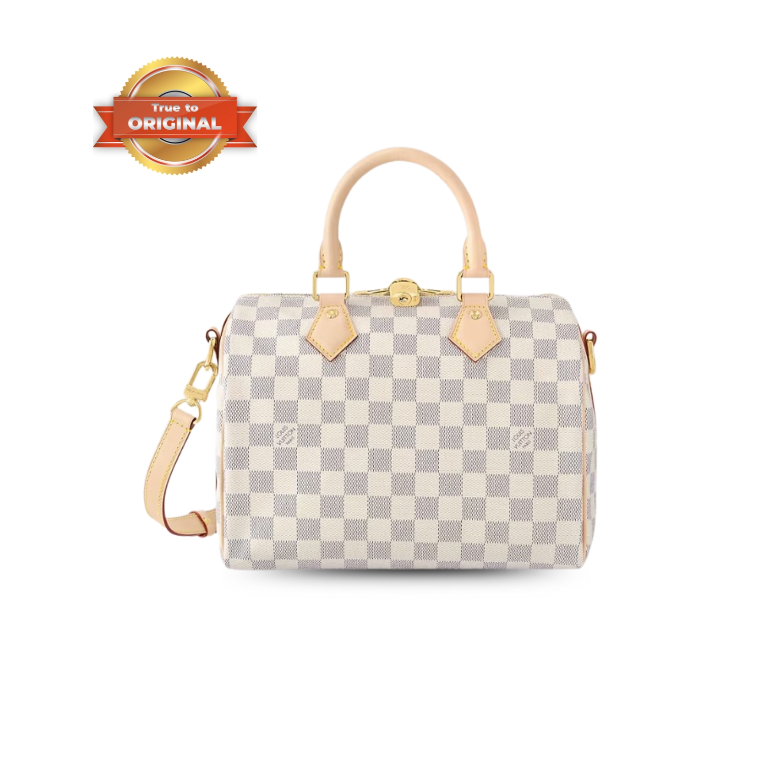 [True-to-ORIGINAL] L0vis Vvtt0n Speedy Bandoulière 25 Damier Azur Canvas For Women 25cm/9.8in N40608