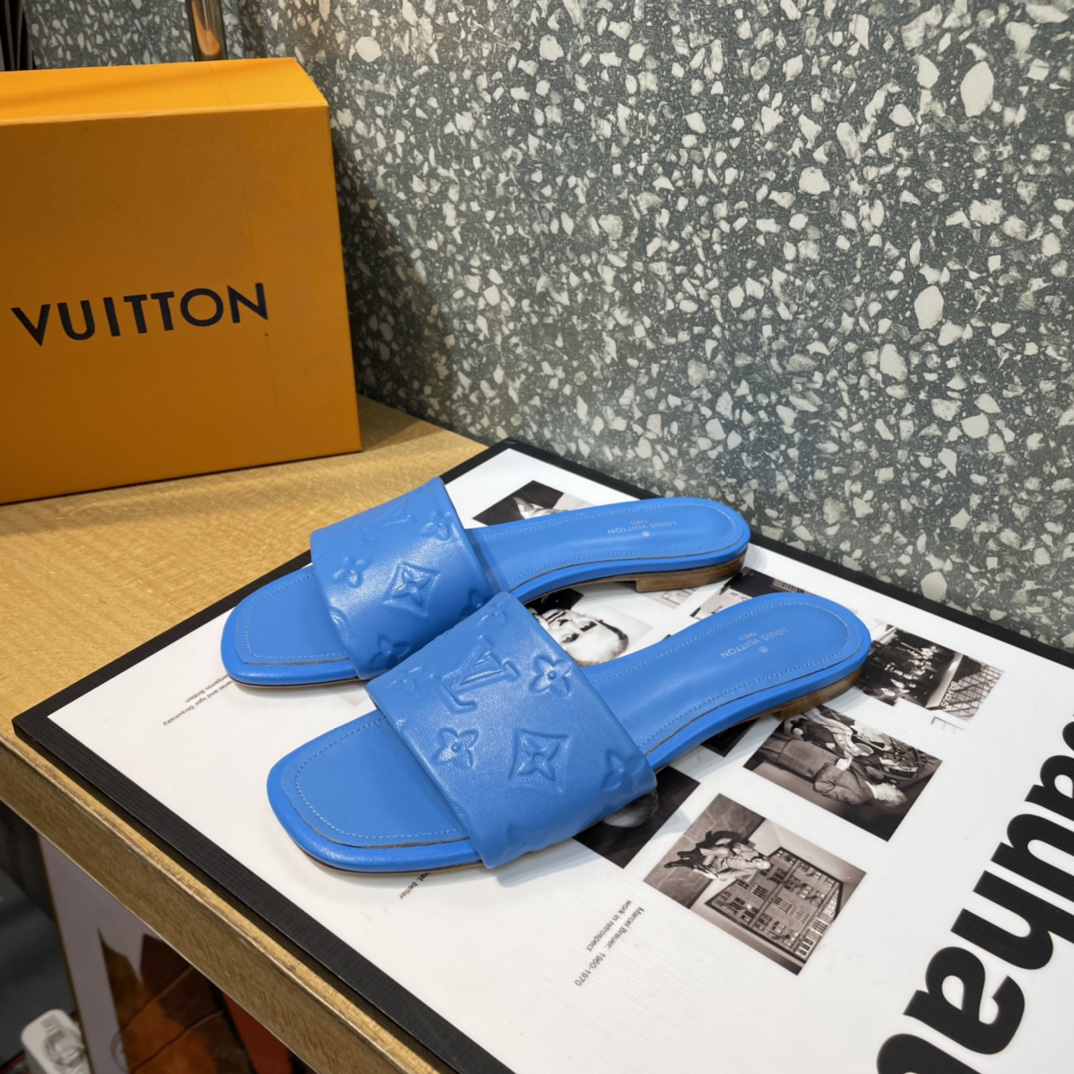 L0vis Vvtt0n Women’s Revival Flat Mule Blue For Women LV 1A9P6H