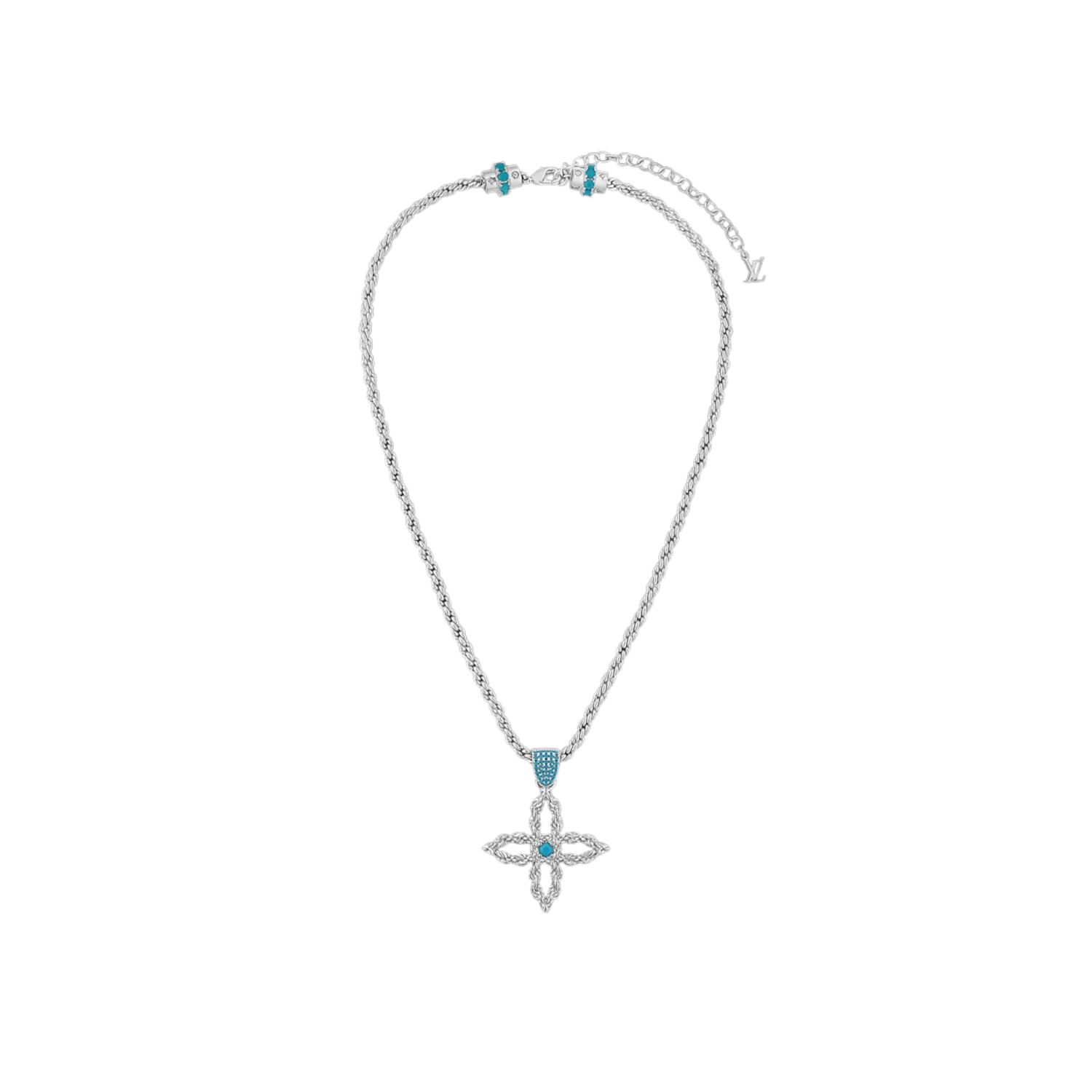 L0vis Vvtt0n LV Flower Rope Pendant Necklace For Men 45cm/18in M02062