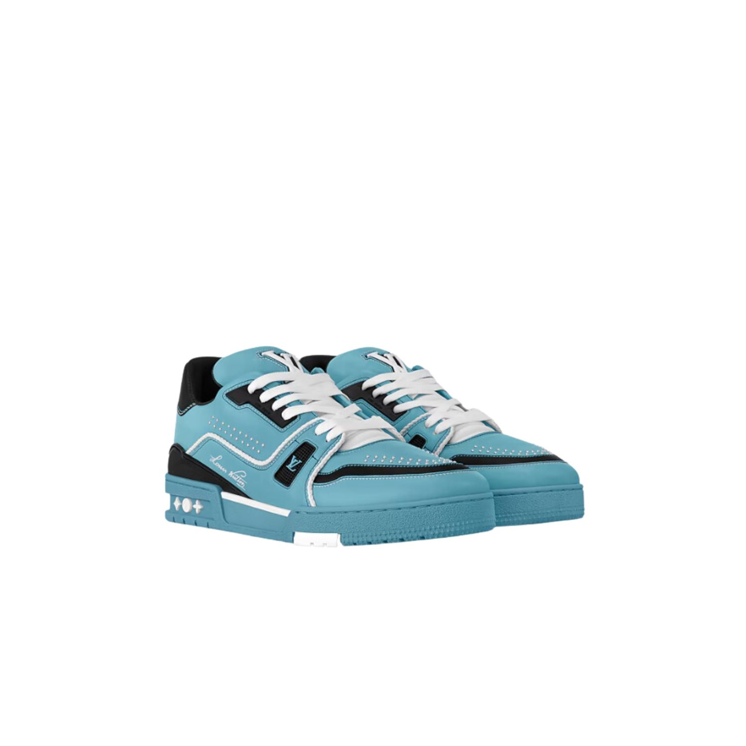 L0vis Vvtt0n LV Trainer Sneaker Blue For Men 1AD7K5