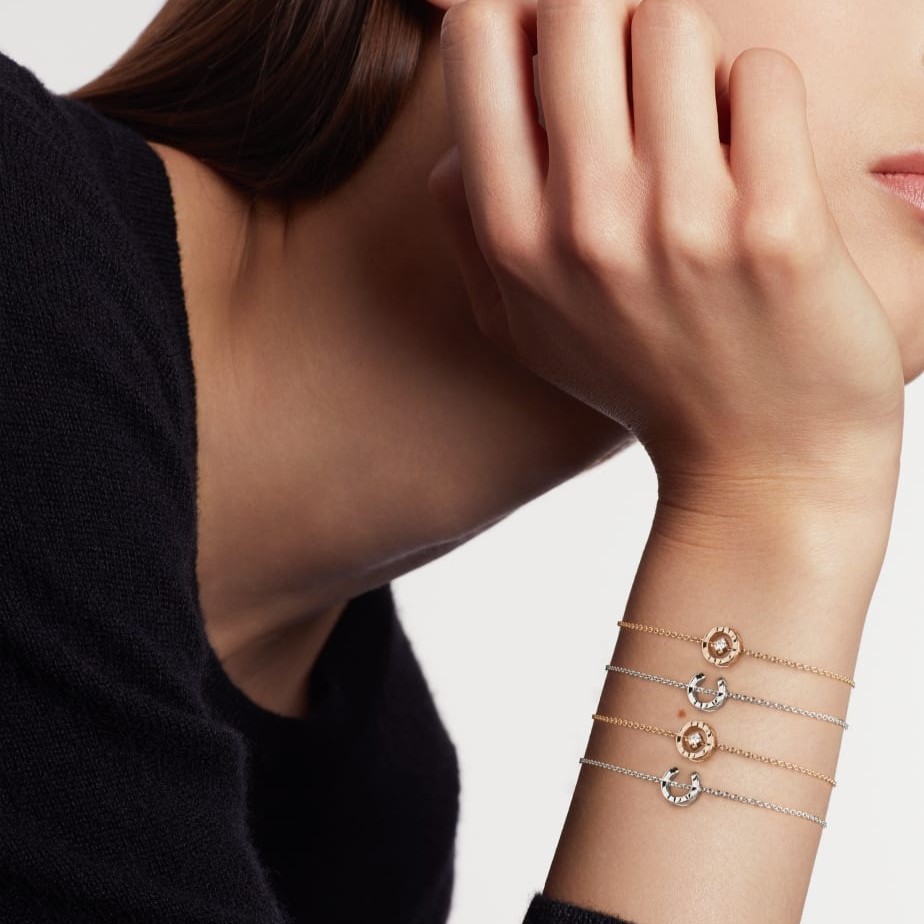 Ch**el Coco Bracelet Beige Gold For Women J12368