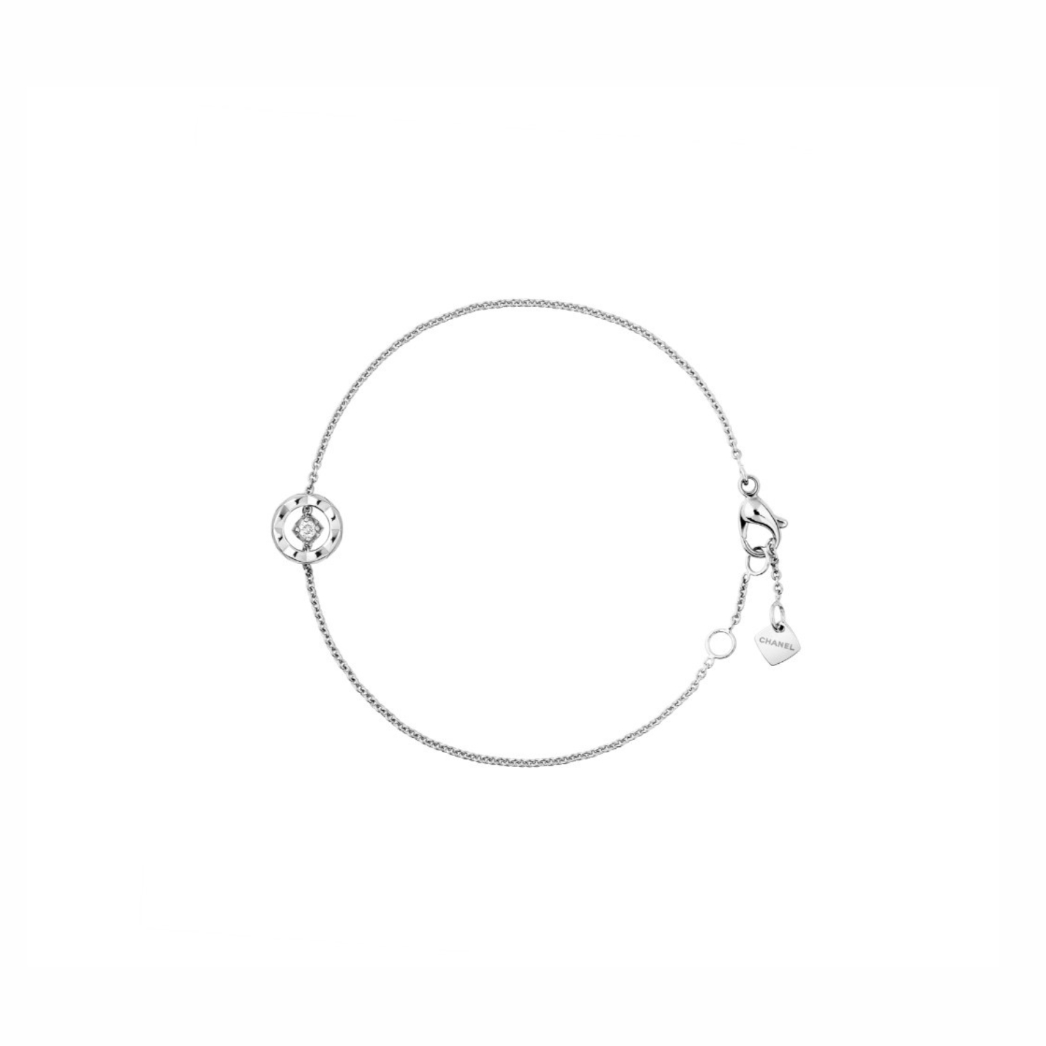 Ch**el Coco Bracelet White Gold For Women J12304