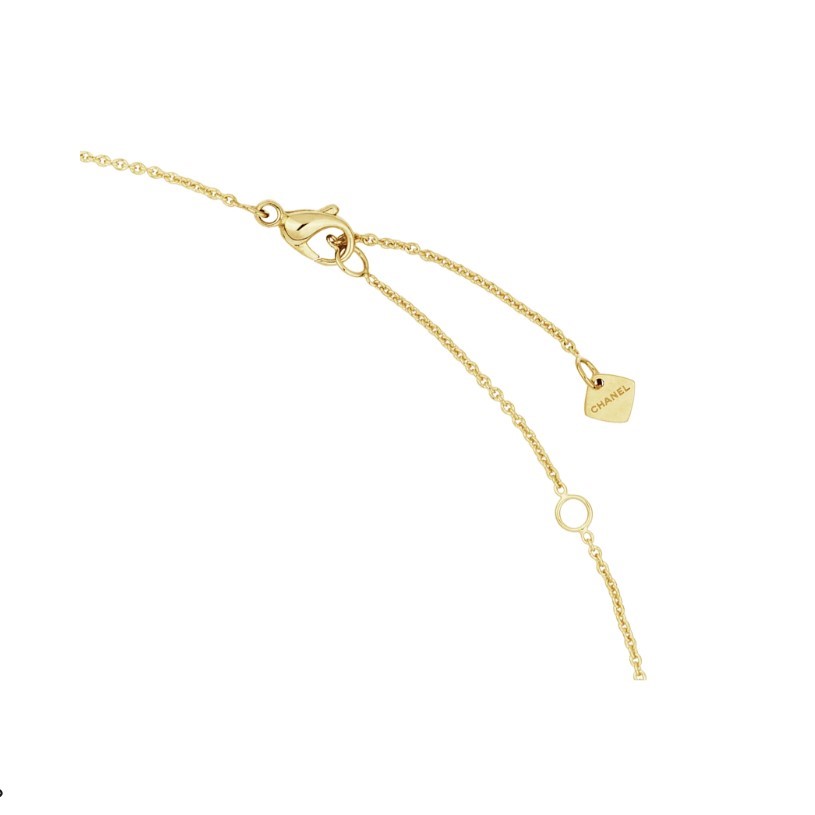 Ch**el Coco Crush Necklace Yellow Gold For Women J12305