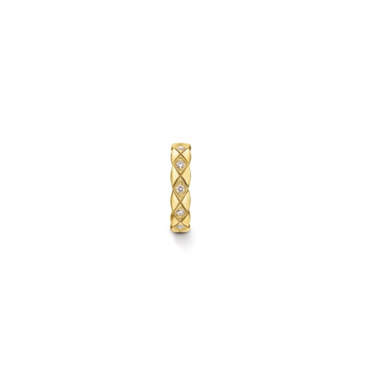 Ch**el Coco Crush Single Earring Yellow Gold For Women J12156