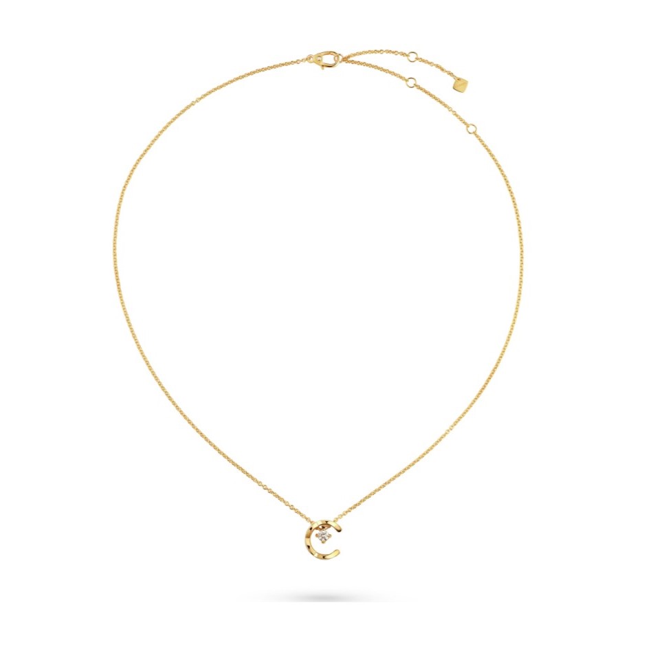 Ch**el Coco Necklace Yellow Gold For Women J12103