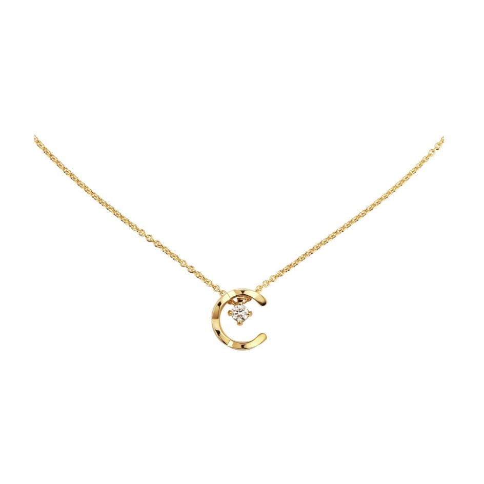 Ch**el Coco Necklace Yellow Gold For Women J12103