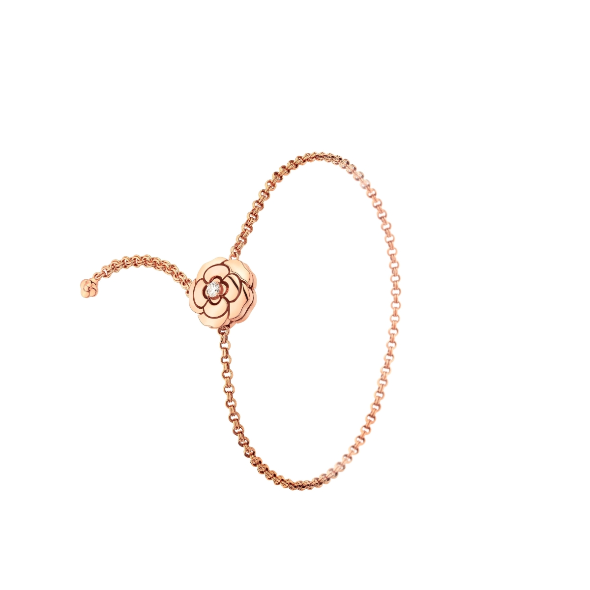 Ch**el Extrait De Camélia Bracelet Rose Gold For Women J11875