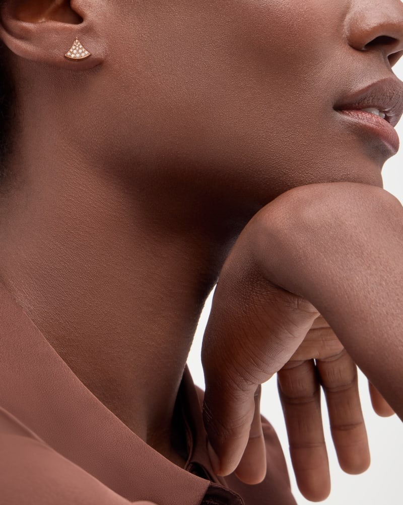 Bv1g*ai Divas’ Dream Earrings Rose Gold For Women 361665