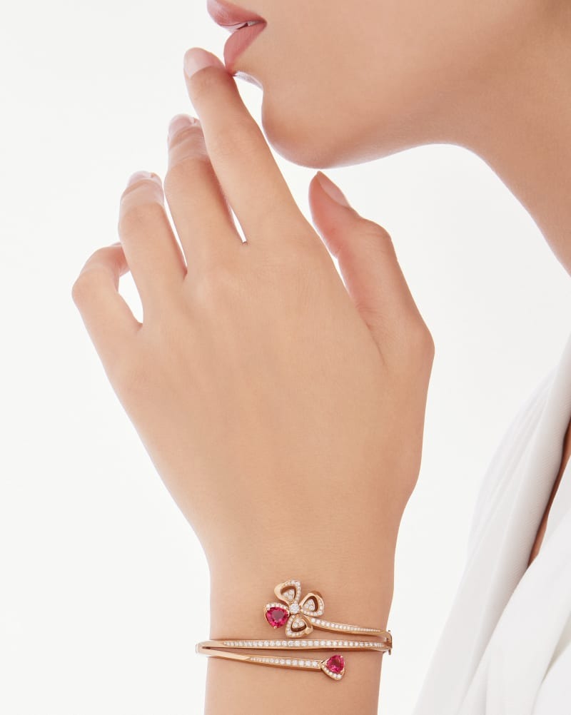 Bv1g*ai Fiorever Bracelet Rose Gold For Women 360056