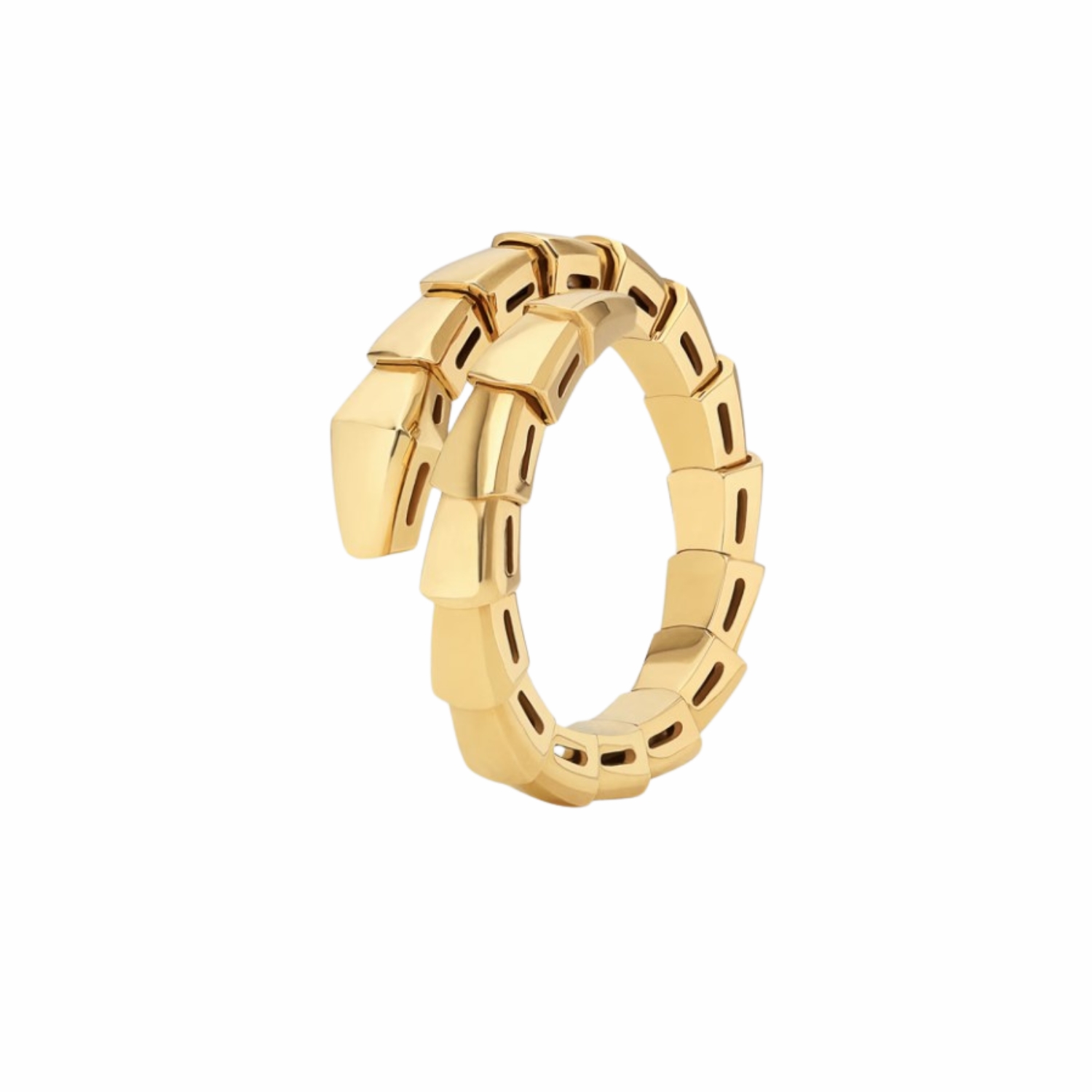 Bv1g*ai Serpenti Viper Ring Yellow Gold For Women 358642