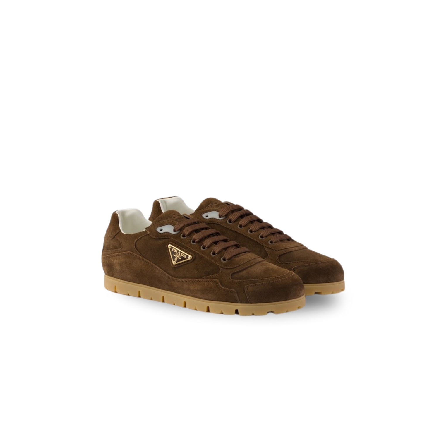 Pra*a Trail Faded Suede Sneakers Dark Brown For Men 2EG459_Z5O_F0003_F_G000