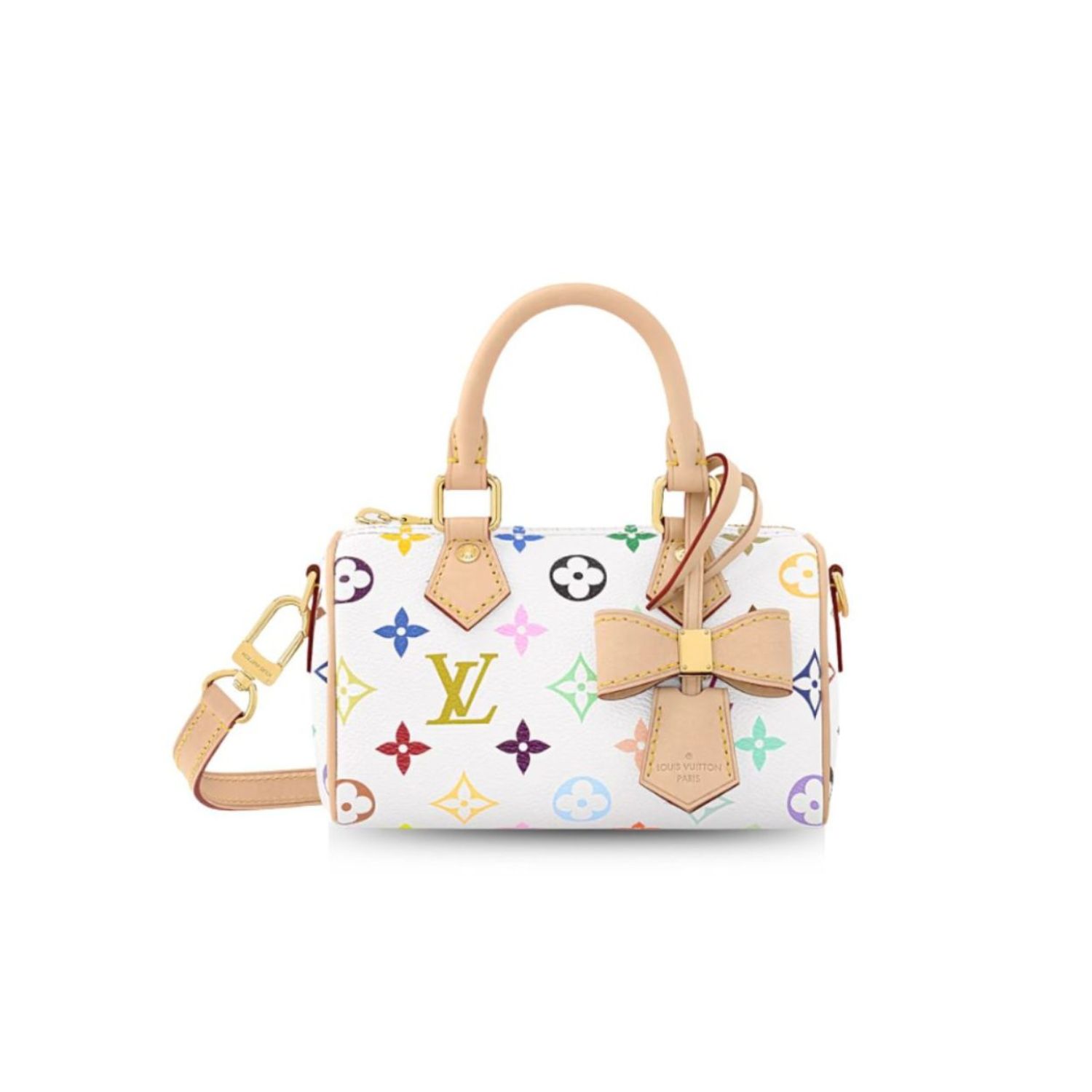 L0vis Vvtt0n LV x TM Nano Speedy Multicolore Blanc Bag For Women 16cm/6.3in – M13391