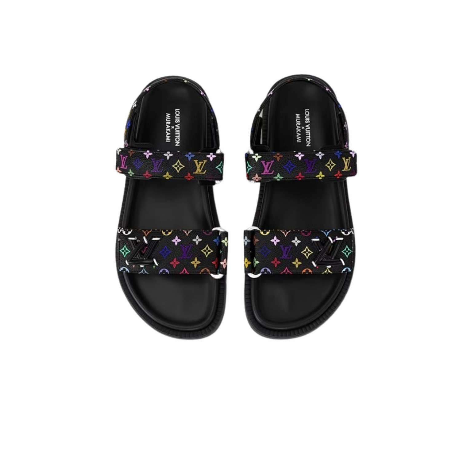 L0vis Vvtt0n LV x TM LV Sunset Flat Comfort Sandal Black For Women 1AGXF6