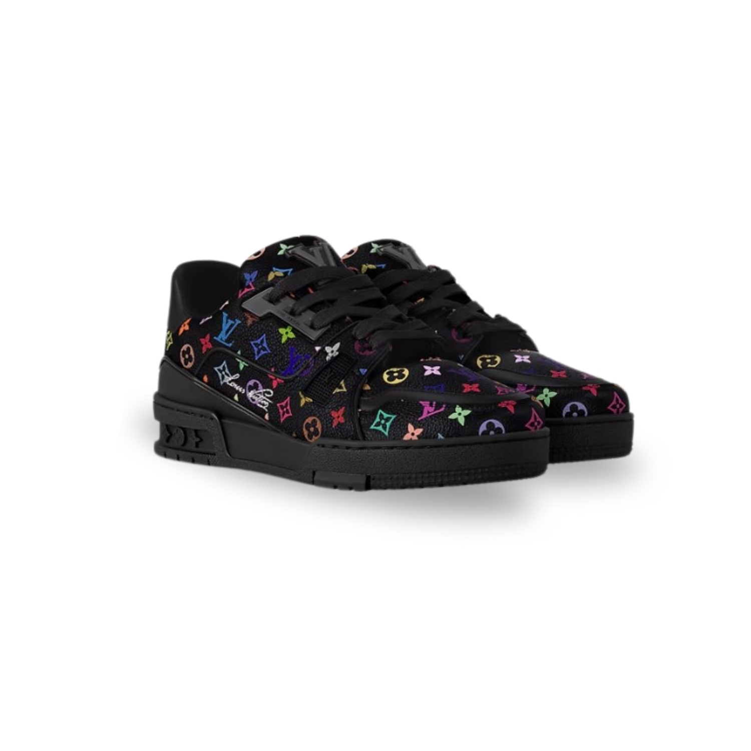 L0vis Vvtt0n LV x TM LV Trainer Sneaker Black For Women 1AGZE3