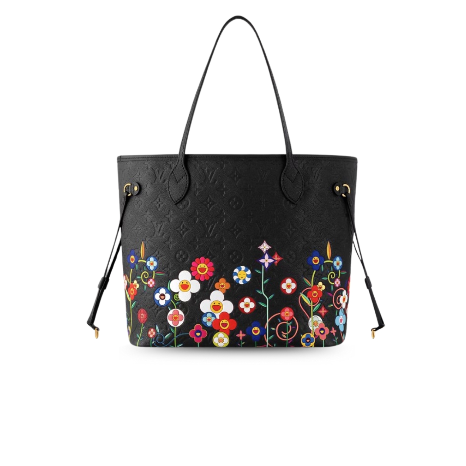 L0vis Vvtt0n LV x TM Neverfull MM Handbag Black For Women 12.2in/31cm M13675